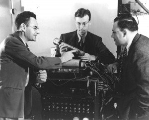 archive photo of sarnoff and two other men