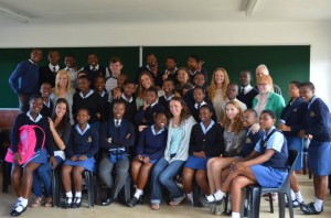 SA TCNJ South Africa crew with DramAidE and Ekwanzini High School Students 081413