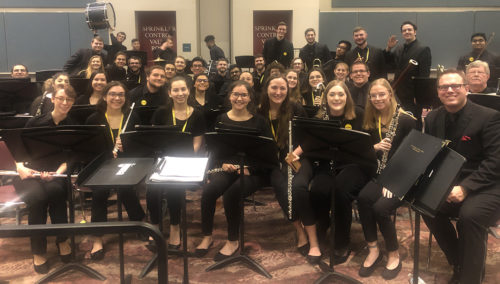 TCNJ Wind Ensemble performers