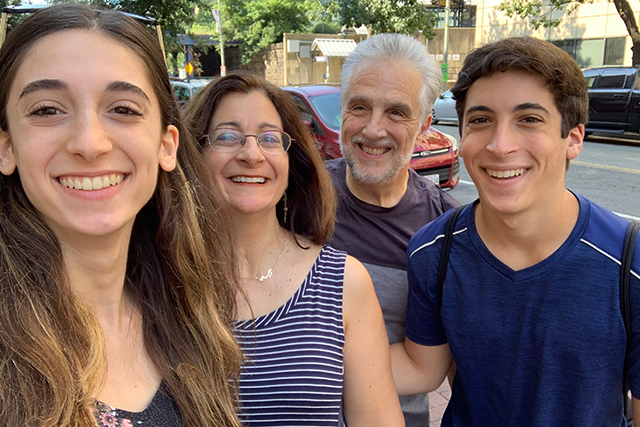 Corso family celebrates daughter’s honor society induction at home