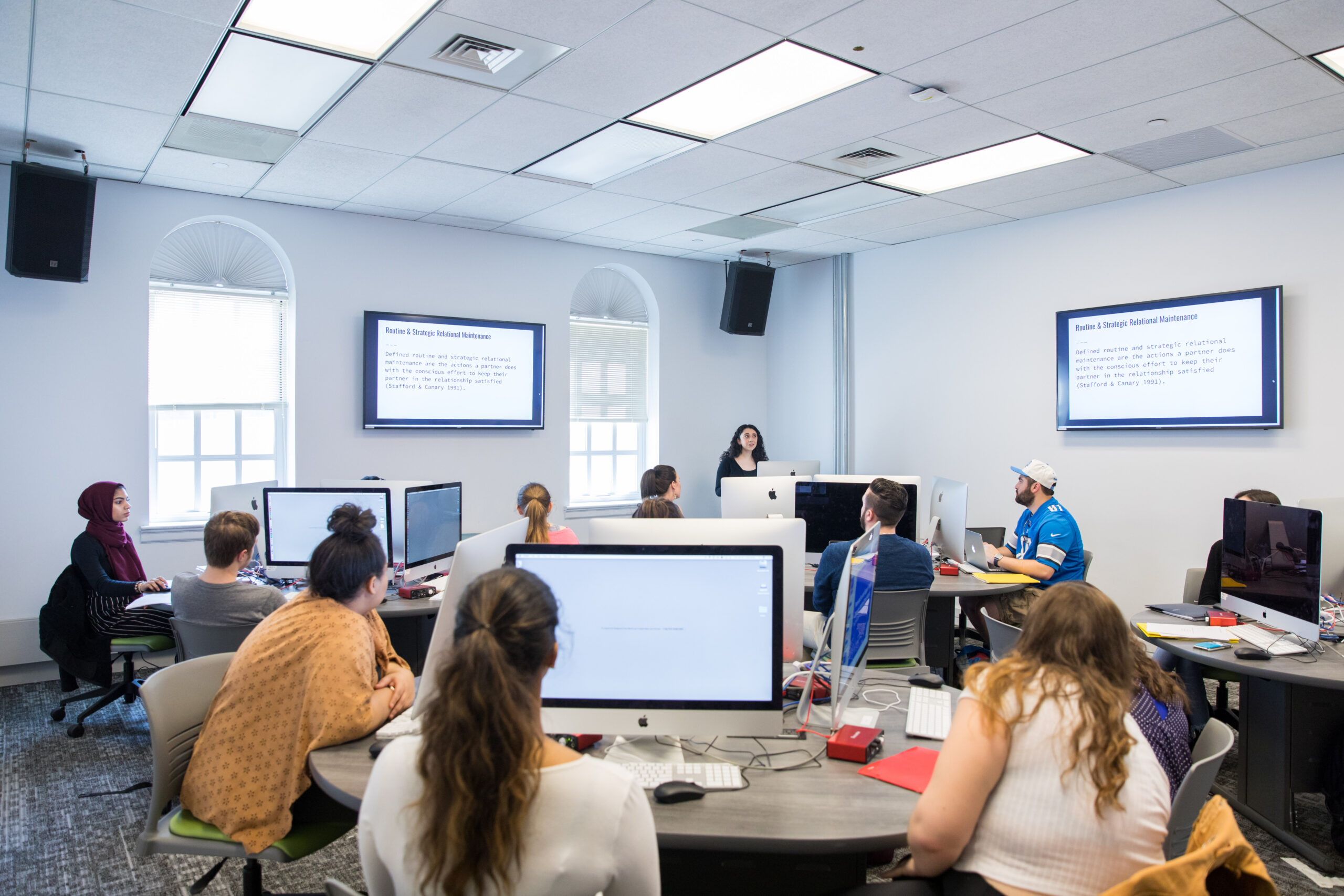 Students in Kendall Hall computer lab