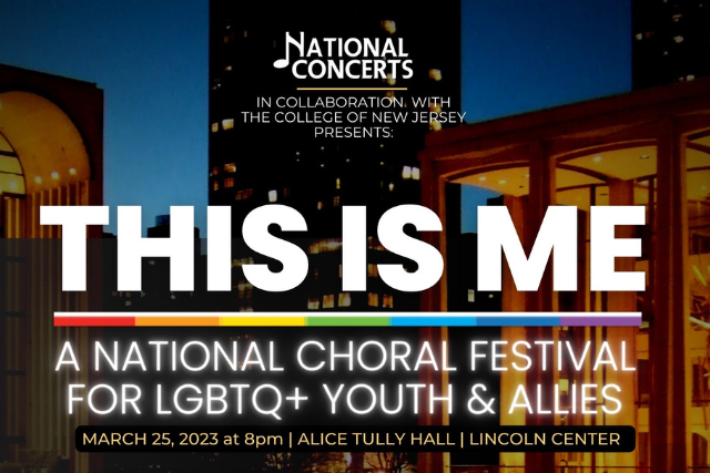 TCNJ choirs to perform at national festival for LGBTQIA+ youth at Lincoln Center